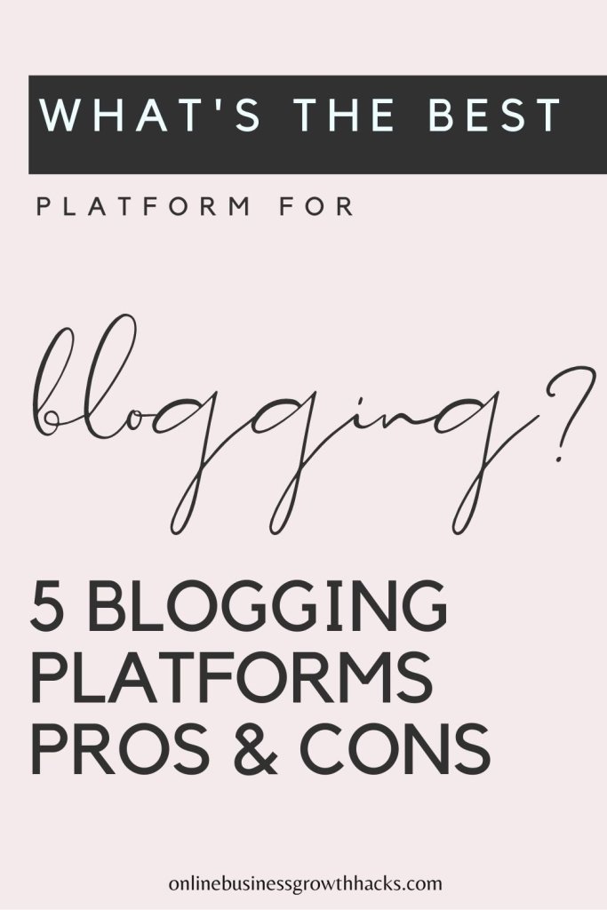 best platform for blogging